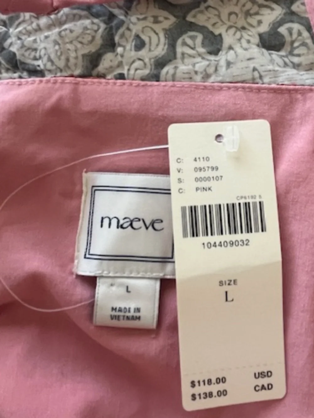 NWT Maeve Pink & Burgundy Lace Corset Halter Crop Top Sz L Romantic Soft Girl - Picture 7 of 11